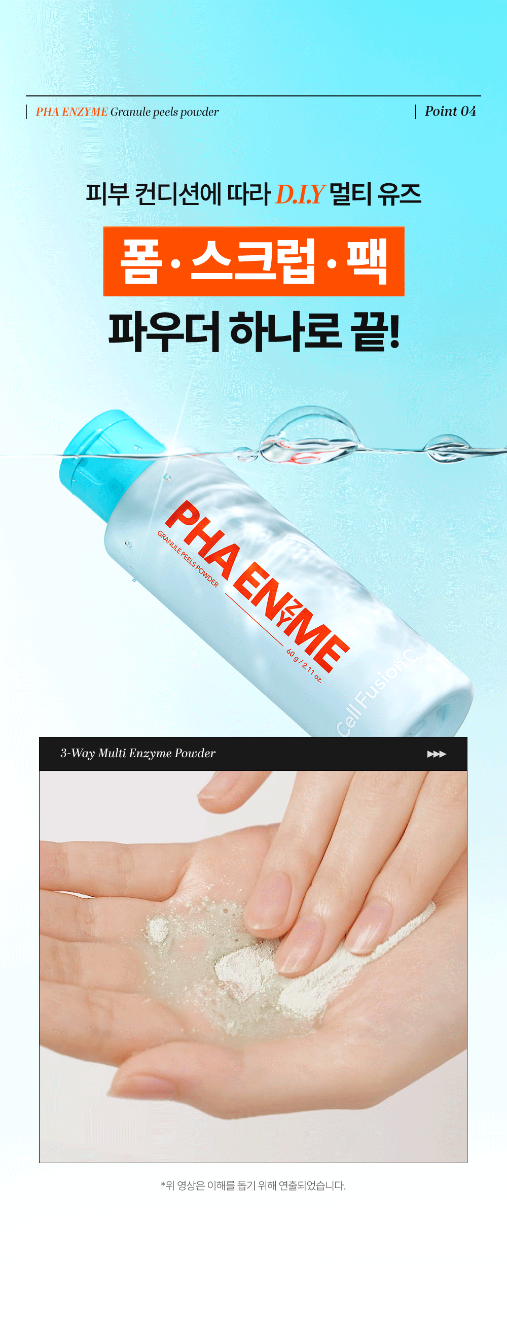 cellfusionc PHA + exfoliating enzymes skincare